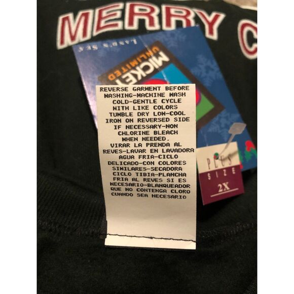 Vintage Mickey Unlimited Mickey Mouse Christmas Crewneck Sweatshirt 2XL - Picture 13 of 15